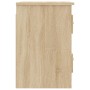Wall bedside table 2 pcs Sonoma oak color 41.5x36x53 cm by vidaXL, Nightstands - Ref: Foro24-816399, Price: 78,73 €, Discount: %