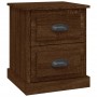 Oak brown plywood bedside table 39x39x47.5 cm by vidaXL, Nightstands - Ref: Foro24-816158, Price: 45,24 €, Discount: %