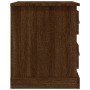 Oak brown plywood bedside table 39x39x47.5 cm by vidaXL, Nightstands - Ref: Foro24-816158, Price: 45,24 €, Discount: %