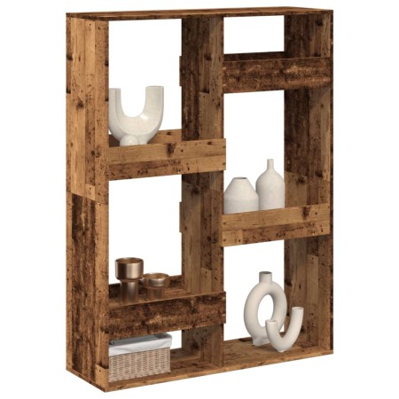 Separador de ambientes madera envejecida 100x33x135 cm