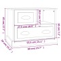 Glänzend weißer Nachttisch 60x39x45 cm von vidaXL, Nachttische - Ref: Foro24-816362, Preis: 63,17 €, Rabatt: %