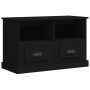 Schwarzer TV-Schrank aus Sperrholz, 80 x 35 x 50 cm von vidaXL, TV-Möbel - Ref: Foro24-816281, Preis: 74,22 €, Rabatt: %