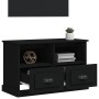 Schwarzer TV-Schrank aus Sperrholz, 80 x 35 x 50 cm von vidaXL, TV-Möbel - Ref: Foro24-816281, Preis: 74,22 €, Rabatt: %