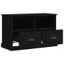 Mueble para TV madera contrachapada negro 80x35x50 cm de vidaXL, Muebles TV - Ref: Foro24-816281, Precio: 73,23 €, Descuento: %