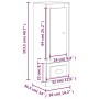 Concrete gray plywood sideboard 36x35.5x103.5 cm by vidaXL, Sideboards - Ref: Foro24-816308, Price: 66,60 €, Discount: %