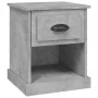 Mesita de noche madera contrachapada gris hormigón 39x39x47,5cm de vidaXL, Mesitas de noche - Ref: Foro24-816136, Precio: 38,...