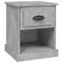 Mesita de noche madera contrachapada gris hormigón 39x39x47,5cm de vidaXL, Mesitas de noche - Ref: Foro24-816136, Precio: 38,...