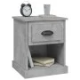 Mesita de noche madera contrachapada gris hormigón 39x39x47,5cm de vidaXL, Mesitas de noche - Ref: Foro24-816136, Precio: 38,...