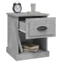 Mesita de noche madera contrachapada gris hormigón 39x39x47,5cm de vidaXL, Mesitas de noche - Ref: Foro24-816136, Precio: 38,...