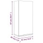 Weißer Wand-Badezimmerschrank 32x20x67 cm von vidaXL, Schließfächer und Lagerschränke - Ref: Foro24-811295, Preis: 43,79 €, R...