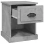 Mesita de noche madera contrachapada gris hormigón 39x39x47,5cm de vidaXL, Mesitas de noche - Ref: Foro24-816136, Precio: 38,...