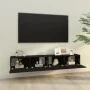 TV wall furniture 2 pcs black plywood 100x30x30 cm by vidaXL, TV Furniture - Ref: Foro24-804545, Price: 94,66 €, Discount: %