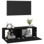 TV-Wandmöbel 2 Stück schwarzes Sperrholz 100x30x30 cm von vidaXL, TV-Möbel - Ref: Foro24-804545, Preis: 96,85 €, Rabatt: %