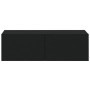 TV-Wandmöbel 2 Stück schwarzes Sperrholz 100x30x30 cm von vidaXL, TV-Möbel - Ref: Foro24-804545, Preis: 96,85 €, Rabatt: %