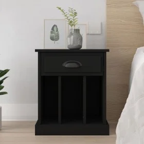 Black nightstand 43x36x50 cm by vidaXL, Nightstands - Ref: Foro24-816346, Price: 45,46 €, Discount: %