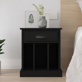 Mesita de noche negro 43x36x50 cm de vidaXL, Mesitas de noche - Ref: Foro24-816346, Precio: 46,03 €, Descuento: %
