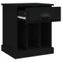Schwarzer Nachttisch 43x36x50 cm von vidaXL, Nachttische - Ref: Foro24-816346, Preis: 45,44 €, Rabatt: %