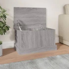 Stauraum aus Sperrholz in Sonoma-Grau, 50 x 30 x 28 cm von vidaXL, Aufbewahrungskisten - Ref: Foro24-816502, Preis: 35,14 €, ...