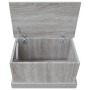 Stauraum aus Sperrholz in Sonoma-Grau, 50 x 30 x 28 cm von vidaXL, Aufbewahrungskisten - Ref: Foro24-816502, Preis: 35,55 €, ...