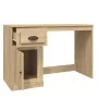 Oak plywood desk with drawer 115x50x75 cm by vidaXL, Desks - Ref: Foro24-816475, Price: 94,04 €, Discount: %