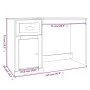 Oak plywood desk with drawer 115x50x75 cm by vidaXL, Desks - Ref: Foro24-816475, Price: 94,04 €, Discount: %