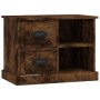 Nachttisch aus geräucherter Eiche, 60 x 35,5 x 45 cm von vidaXL, Nachttische - Ref: Foro24-816373, Preis: 50,09 €, Rabatt: %