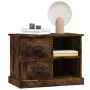 Mesita de noche color roble ahumado 60x35,5x45 cm de vidaXL, Mesitas de noche - Ref: Foro24-816373, Precio: 49,54 €, Descuent...
