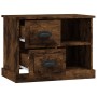 Nachttisch aus geräucherter Eiche, 60 x 35,5 x 45 cm von vidaXL, Nachttische - Ref: Foro24-816373, Preis: 50,09 €, Rabatt: %