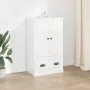 Hochglanzweißes Sperrholz-Sideboard 60 x 35,5 x 103,5 cm von vidaXL, Sideboards - Ref: Foro24-816298, Preis: 84,71 €, Rabatt: %