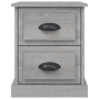 Mesita de noche madera contrachapada gris Sonoma 39x39x47,5 cm de vidaXL, Mesitas de noche - Ref: Foro24-816156, Precio: 44,8...