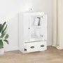 Aparador de madera contrachapada blanco brillo 60x35,5x103,5 cm de vidaXL, Aparadores - Ref: Foro24-816298, Precio: 84,70 €, ...