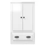 Hochglanzweißes Sperrholz-Sideboard 60 x 35,5 x 103,5 cm von vidaXL, Sideboards - Ref: Foro24-816298, Preis: 84,71 €, Rabatt: %