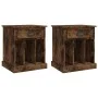 Nightstands 2 units smoked oak color 43x36x50 cm by vidaXL, Nightstands - Ref: Foro24-816355, Price: 57,83 €, Discount: %
