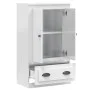 Aparador de madera contrachapada blanco brillo 60x35,5x103,5 cm de vidaXL, Aparadores - Ref: Foro24-816298, Precio: 84,70 €, ...