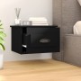 Mesitas de noche de pared 2 uds negra 41,5x36x28 cm de vidaXL, Mesitas de noche - Ref: Foro24-816379, Precio: 64,96 €, Descue...