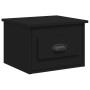 Mesitas de noche de pared 2 uds negra 41,5x36x28 cm de vidaXL, Mesitas de noche - Ref: Foro24-816379, Precio: 64,96 €, Descue...