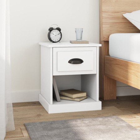 Nachttische, 2 Stück, weißes Sperrholz, 39 x 39 x 47,5 cm von vidaXL, Nachttische - Ref: Foro24-816129, Preis: 51,56 €, Rabat...