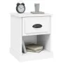 Mesitas de noche 2 uds madera contrachapada blanco 39x39x47,5cm de vidaXL, Mesitas de noche - Ref: Foro24-816129, Precio: 51,...