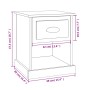Nachttische, 2 Stück, weißes Sperrholz, 39 x 39 x 47,5 cm von vidaXL, Nachttische - Ref: Foro24-816129, Preis: 51,56 €, Rabat...