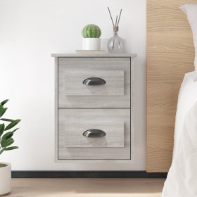 Sonoma grauer Wand-Nachttisch 41,5x36x53 cm von vidaXL, Nachttische - Ref: Foro24-816404, Preis: 44,94 €, Rabatt: %