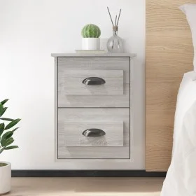 Sonoma gray wall bedside table 41.5x36x53 cm by vidaXL, Nightstands - Ref: Foro24-816404, Price: 44,47 €, Discount: %
