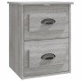 Mesita de noche de pared gris Sonoma 41,5x36x53 cm de vidaXL, Mesitas de noche - Ref: Foro24-816404, Precio: 44,89 €, Descuen...