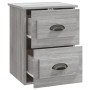 Mesita de noche de pared gris Sonoma 41,5x36x53 cm de vidaXL, Mesitas de noche - Ref: Foro24-816404, Precio: 44,89 €, Descuen...