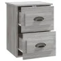 Sonoma grauer Wand-Nachttisch 41,5x36x53 cm von vidaXL, Nachttische - Ref: Foro24-816404, Preis: 37,80 €, Rabatt: %