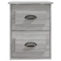 Mesita de noche de pared gris Sonoma 41,5x36x53 cm de vidaXL, Mesitas de noche - Ref: Foro24-816404, Precio: 44,89 €, Descuen...