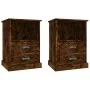 Nachttische 2 Einheiten geräucherte Eiche Farbe 43x36x60 cm von vidaXL, Nachttische - Ref: Foro24-816339, Preis: 83,33 €, Rab...