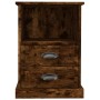 Nachttische 2 Einheiten geräucherte Eiche Farbe 43x36x60 cm von vidaXL, Nachttische - Ref: Foro24-816339, Preis: 84,26 €, Rab...