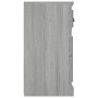 Aparador de madera contrachapada gris Sonoma 70x35,5x67,5 cm