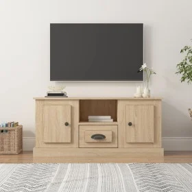 Sonoma oak plywood TV cabinet 100x35.5x45 cm by vidaXL, TV Furniture - Ref: Foro24-816459, Price: 73,77 €, Discount: %