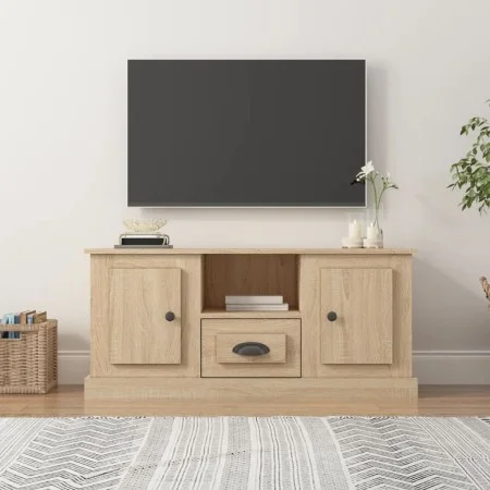 TV-Schrank aus Sonoma-Eichensperrholz, 100 x 35,5 x 45 cm von vidaXL, TV-Möbel - Ref: Foro24-816459, Preis: 73,98 €, Rabatt: %